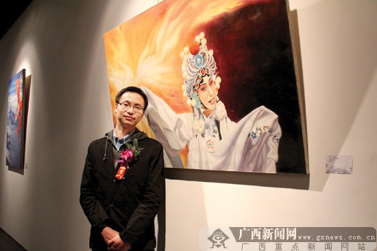 吴双作品展在南宁举行 “北漂记”用荒诞解读现实