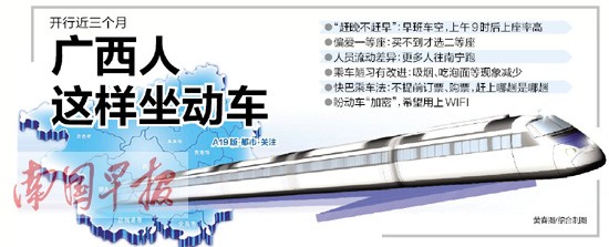 广西动车票平时不难买 节假日出行最好提前买票