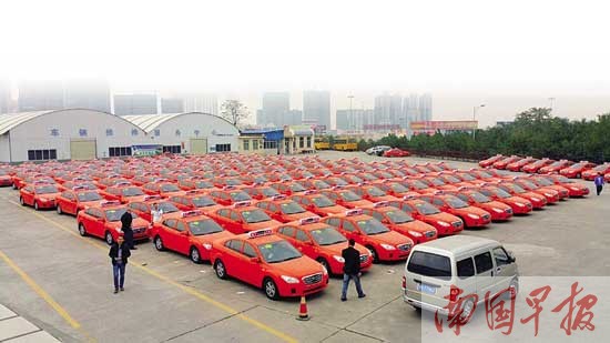 南宁200辆服务世锦赛接待用车转为出租车投放使用