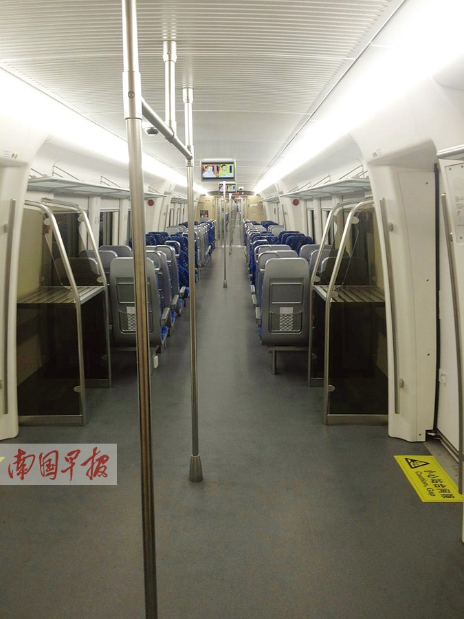 广西高铁添“新丁” 新车型与地铁“神似”(图)